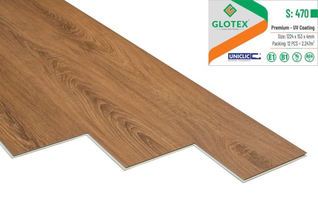 Sàn nhựa hèm khóa glotex S470