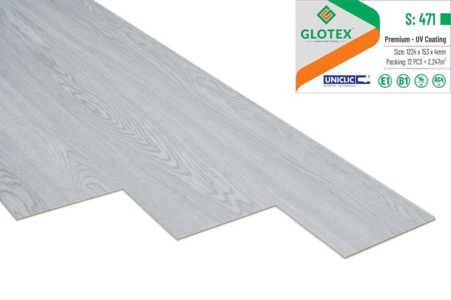 Sàn nhựa hèm khóa glotex S471