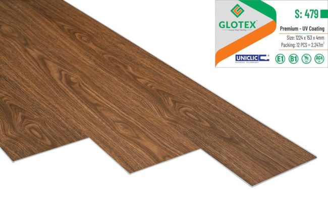 Sàn nhựa hèm khóa glotex S479